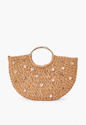 L. Beach Lover Puka Shell Tote
