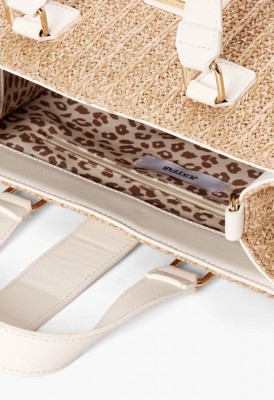 L. Weekend in Venice Satchel - Bone Croc