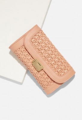 L. Rattan Belt Bag - Blush