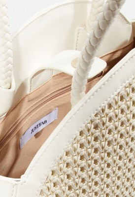 L. Round Rattan Crossbody Bag