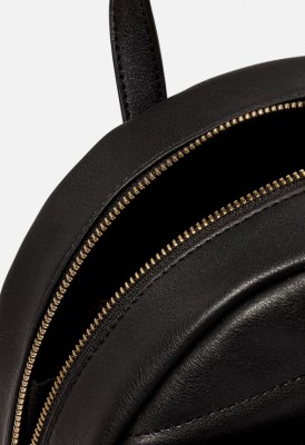 L. Lion Quilted Backpack - Black