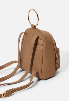 L. Ring Handle Backpack - Taupe