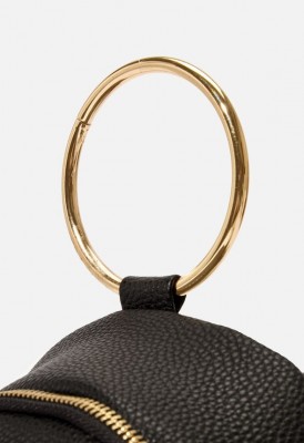 L. Ring Handle Backpack - Black