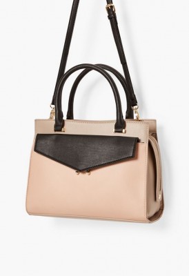 L. Colorblock Satchel - Blush Multi