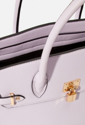 L. Lock Down Satchel - Lilac